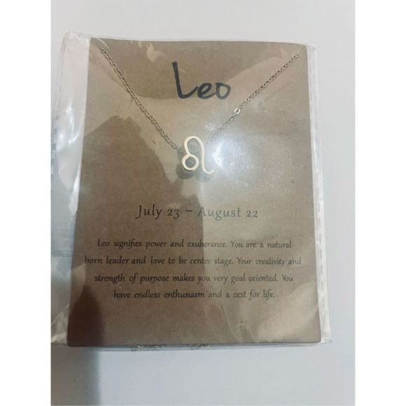 Leo GOLD ZODIAC STAR SIGN HOROSCOPE NECKLACE - Picture 7 of 11